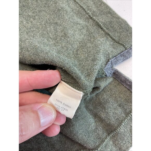 J Crew Shirt Men's Cotton Sueded Jersey 1/4‎ Zip Long Sleeve Collared Pullover L - Picture 5 of 11